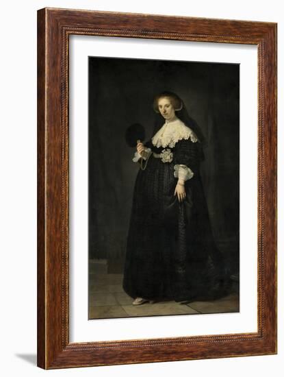 Portrait of Oopjen Coppit, 1634-Rembrandt Harmensz. van Rijn-Framed Giclee Print