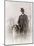 Portrait of Orville Wright and His Dog Scipio, 1917-null-Mounted Photographic Print