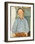 Portrait of Oscar Miestchanioff, C.1916-Amedeo Modigliani-Framed Giclee Print