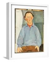 Portrait of Oscar Miestchanioff, C.1916-Amedeo Modigliani-Framed Giclee Print