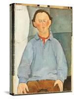 Portrait of Oscar Miestchanioff, C.1916-Amedeo Modigliani-Stretched Canvas