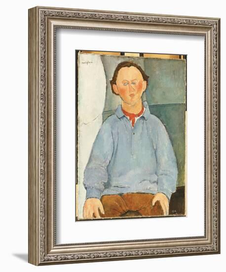 Portrait of Oscar Miestchanioff, C.1916-Amedeo Modigliani-Framed Giclee Print