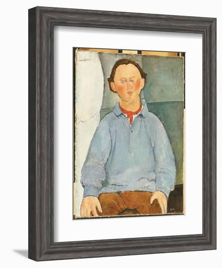 Portrait of Oscar Miestchanioff, C.1916-Amedeo Modigliani-Framed Giclee Print