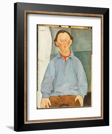 Portrait of Oscar Miestchanioff, C.1916-Amedeo Modigliani-Framed Giclee Print