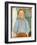 Portrait of Oscar Miestchanioff, C.1916-Amedeo Modigliani-Framed Giclee Print