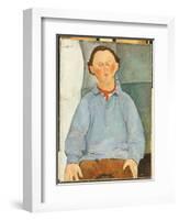 Portrait of Oscar Miestchanioff, C.1916-Amedeo Modigliani-Framed Giclee Print