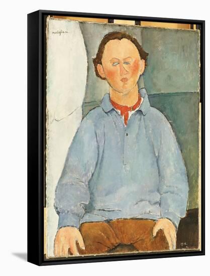 Portrait of Oscar Miestchanioff, C.1916-Amedeo Modigliani-Framed Stretched Canvas