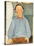 Portrait of Oscar Miestchanioff, C.1916-Amedeo Modigliani-Stretched Canvas