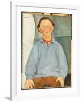 Portrait of Oscar Miestchanioff, C.1916-Amedeo Modigliani-Framed Giclee Print