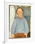 Portrait of Oscar Miestchanioff, C.1916-Amedeo Modigliani-Framed Giclee Print