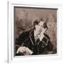 Portrait of Oscar Wilde (1854-1900), 1882 (B/W Photo) (Detail of 87436)-Napoleon Sarony-Framed Giclee Print