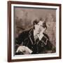 Portrait of Oscar Wilde (1854-1900), 1882 (B/W Photo) (Detail of 87436)-Napoleon Sarony-Framed Giclee Print