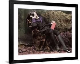 Portrait of Oscar Wilde (1854 - 1900) about 1882 by Napoleon Sarony (1821 - 1896) (Photo)-Napoleon Sarony-Framed Giclee Print