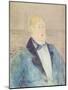 'Portrait of Oscar Wilde', 1895-Henri de Toulouse-Lautrec-Mounted Giclee Print