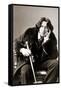 Portrait of Oscar Wilde, C.1882 (B/W Photo)-Napoleon Sarony-Framed Stretched Canvas