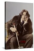 Portrait of Oscar Wilde, C. 1882 (Photo)-Napoleon Sarony-Stretched Canvas