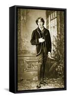 Portrait of Oscar Wilde C. 1882-Napoleon Sarony-Framed Stretched Canvas