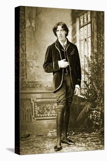 Portrait of Oscar Wilde C. 1882-Napoleon Sarony-Stretched Canvas
