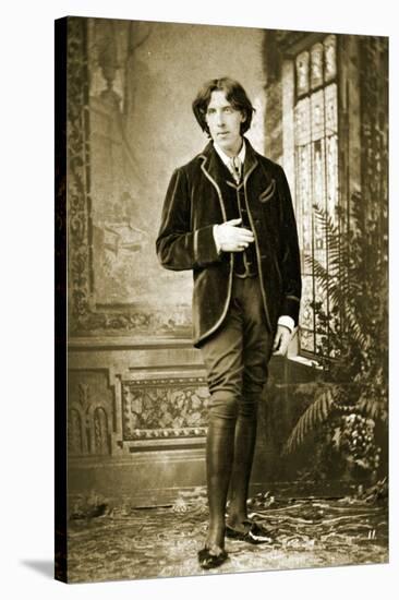 Portrait of Oscar Wilde C. 1882-Napoleon Sarony-Stretched Canvas