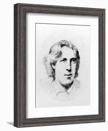 Portrait of Oscar Wilde-null-Framed Giclee Print