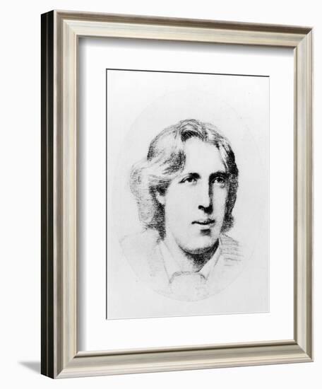 Portrait of Oscar Wilde-null-Framed Giclee Print