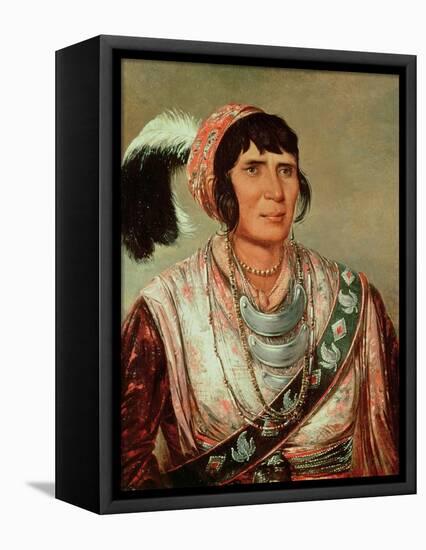 Portrait of Osceola (1804-38)-George Catlin-Framed Stretched Canvas