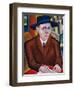 Portrait of Oskar Maria Graf-Georg Schrimpf-Framed Giclee Print