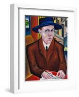 Portrait of Oskar Maria Graf-Georg Schrimpf-Framed Giclee Print