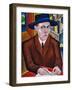 Portrait of Oskar Maria Graf-Georg Schrimpf-Framed Giclee Print