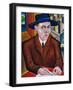 Portrait of Oskar Maria Graf-Georg Schrimpf-Framed Giclee Print