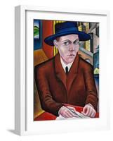 Portrait of Oskar Maria Graf-Georg Schrimpf-Framed Giclee Print