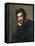 Portrait of Ottavio Gigli (Oil on Canvas)-Francesco Podesti-Framed Stretched Canvas