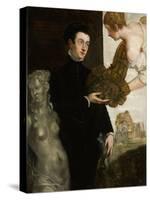 Portrait of Ottavio Strada-Jacopo Tintoretto-Stretched Canvas