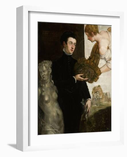 Portrait of Ottavio Strada-Jacopo Tintoretto-Framed Art Print