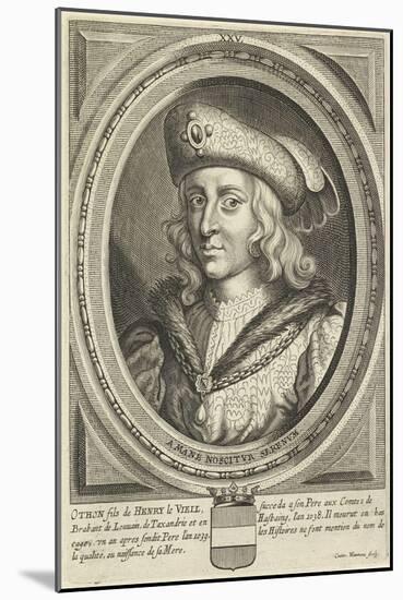 Portrait of Otto, Duke of Brabant and Leuven, 1662-Conrad Waumans-Mounted Giclee Print