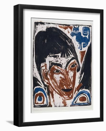 Portrait of Otto Mueller (1874-1930) 1915-Ernst Ludwig Kirchner-Framed Giclee Print