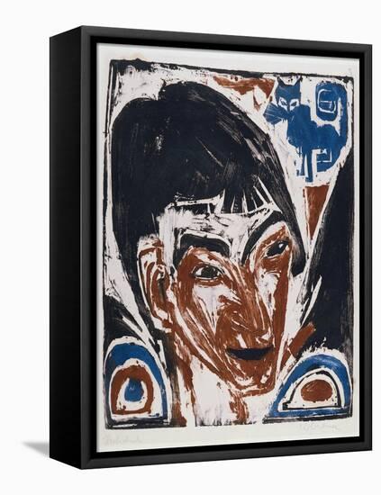 Portrait of Otto Mueller (1874-1930) 1915-Ernst Ludwig Kirchner-Framed Stretched Canvas