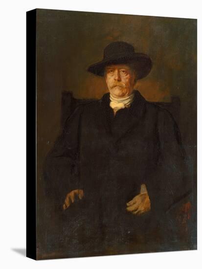 Portrait of Otto Von Bismarck in Civilian Dress, 1884-Franz Seraph von Lenbach-Stretched Canvas