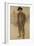 Portrait of Pablo Picasso, c.1900-Ramon Casas-Framed Giclee Print