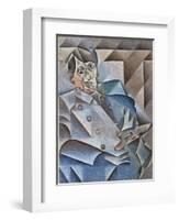 Portrait of Pablo Picasso, January-February 1912-Juan Gris-Framed Giclee Print