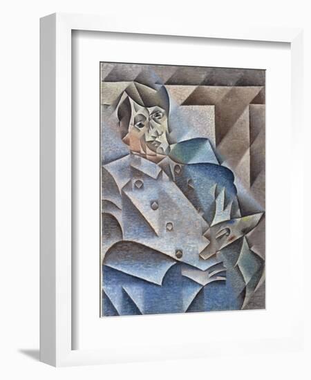 Portrait of Pablo Picasso, January-February 1912-Juan Gris-Framed Giclee Print