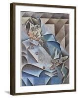 Portrait of Pablo Picasso, January-February 1912-Juan Gris-Framed Giclee Print