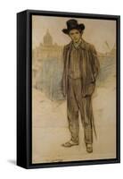 Portrait of Pablo Picasso-Ramon Casas-Framed Stretched Canvas