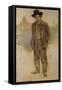 Portrait of Pablo Picasso-Ramon Casas-Framed Stretched Canvas