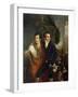 Portrait of Painter and His Brother Francesco-Jozef Tominc-Framed Giclee Print