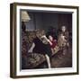 Portrait of Painter Balthus and His Niece Frederique Tison at the Chateau De Chassy-Loomis Dean-Framed Photographic Print