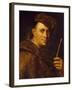 Portrait of Painter, Giovan Battista Tiepolo-Giuseppe Ghislandi-Framed Giclee Print