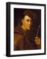 Portrait of Painter, Giovan Battista Tiepolo-Giuseppe Ghislandi-Framed Giclee Print