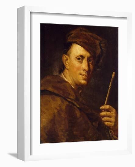 Portrait of Painter, Giovan Battista Tiepolo-Giuseppe Ghislandi-Framed Giclee Print