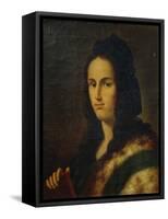 Portrait of Painter Raphael-Lattanzio Querena-Framed Stretched Canvas